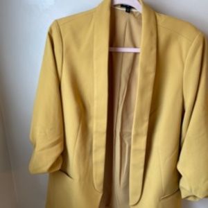 Oversized Mustard Blazer